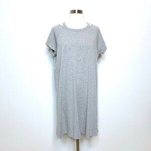 PAPERMOON Dress Womens Medium Gray Short Sleeve T-